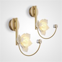 Настенный светильник с керамическим плафоном в виде цветка MAGNOLIA WALL MAGNOLIA-WALL01