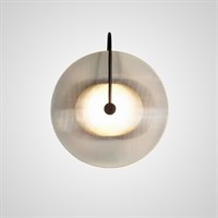 Дизайнерский настенный светильник в виде диска из рифленого стекла EMMEN