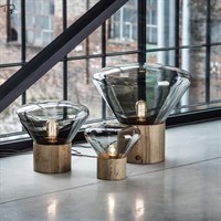 Скандинавский Чешский дизайн, настольная лампа Brokis Muffins, деревянная простая индивидуальная художественная декоративная стеклянная Светодиодная настольная лампа для гостиной, спальни для учебы 3068