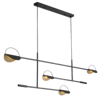 Люстра BOLIA LEAVES PENDANT black 40.2529