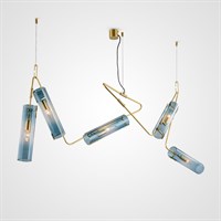 Дизайнерский светильник DRAFT со стеклянными плафонами трубчатой формы
